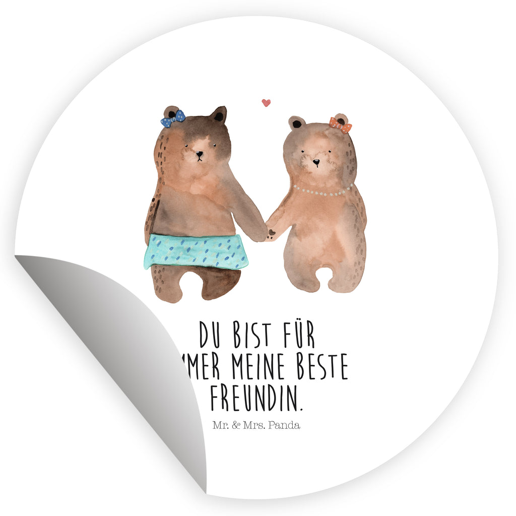 Rund Aufkleber Bär Freundin Sticker, Aufkleber, Etikett, Bär, Teddy, Teddybär, Bär Freundin Beste Freund Liebe Liebesbeweis Verliebt Kumpel Kumpeliene