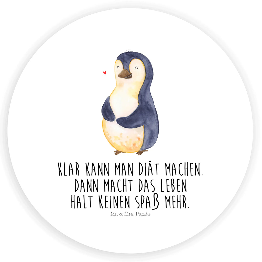 Rund Aufkleber Pinguin Diät Sticker, Aufkleber, Etikett, Pinguin, Pinguine, Diät, Abnehmen, Abspecken, Gewicht, Motivation, Selbstliebe, Körperliebe, Selbstrespekt