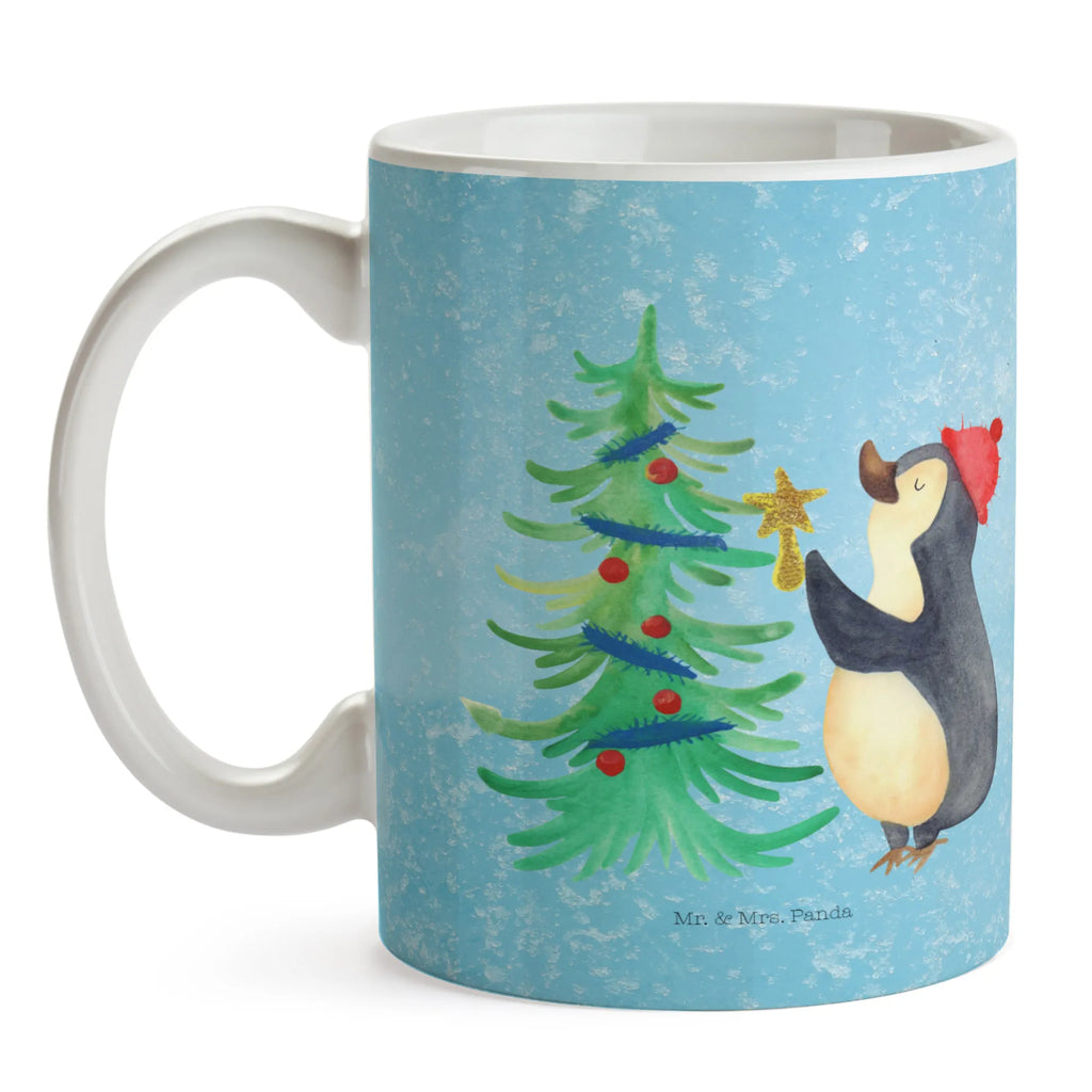 Tasse Pinguin Weihnachtsbaum Tasse, Kaffeetasse, Teetasse, Becher, Kaffeebecher, Teebecher, Keramiktasse, Porzellantasse, Büro Tasse, Geschenk Tasse, Tasse Sprüche, Tasse Motive, Kaffeetassen, Tasse bedrucken, Designer Tasse, Cappuccino Tassen, Schöne Teetassen, Winter, Weihnachten, Weihnachtsdeko, Nikolaus, Advent, Heiligabend, Wintermotiv, Pinguin