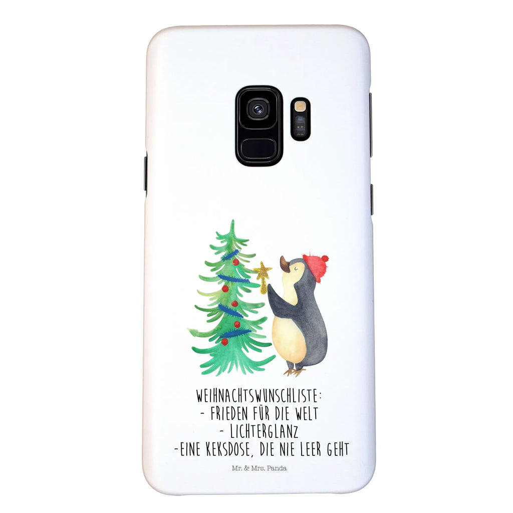 Handyhülle Pinguin Weihnachtsbaum Handyhülle, Handycover, Cover, Handy, Hülle, Iphone 10, Iphone X, Winter, Weihnachten, Weihnachtsdeko, Nikolaus, Advent, Heiligabend, Wintermotiv, Pinguin