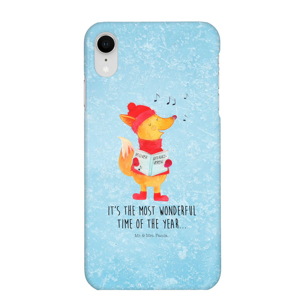 Handyhülle Fuchs Sänger Handyhülle, Handycover, Cover, Handy, Hülle, Iphone 10, Iphone X, Winter, Weihnachten, Weihnachtsdeko, Nikolaus, Advent, Heiligabend, Wintermotiv, Fuchs, Füchse, Sänger, Geschenk Sänger, Singen, Weihnachtslieder