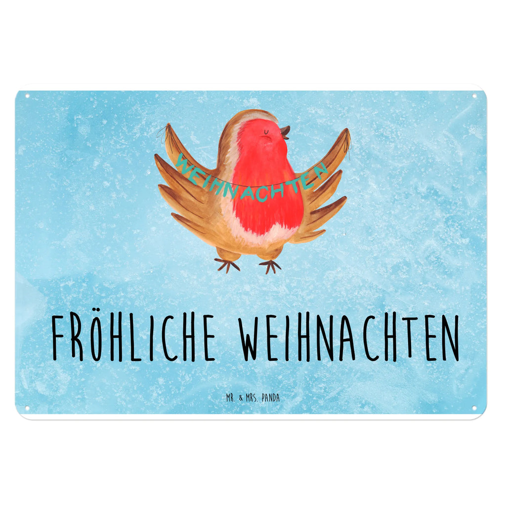 Blechschild Rotkehlchen Weihnachten Blechschild, Metallschild, Geschenk Schild, Schild, Magnet-Metall-Schild, Deko Schild, Wandschild, Wand-Dekoration, Türschild, Winter, Weihnachten, Weihnachtsdeko, Nikolaus, Advent, Heiligabend, Wintermotiv, Frohe Weihnachten, Weihnachtsmotiv, Weihnachtsgruß, Vogel, xmas