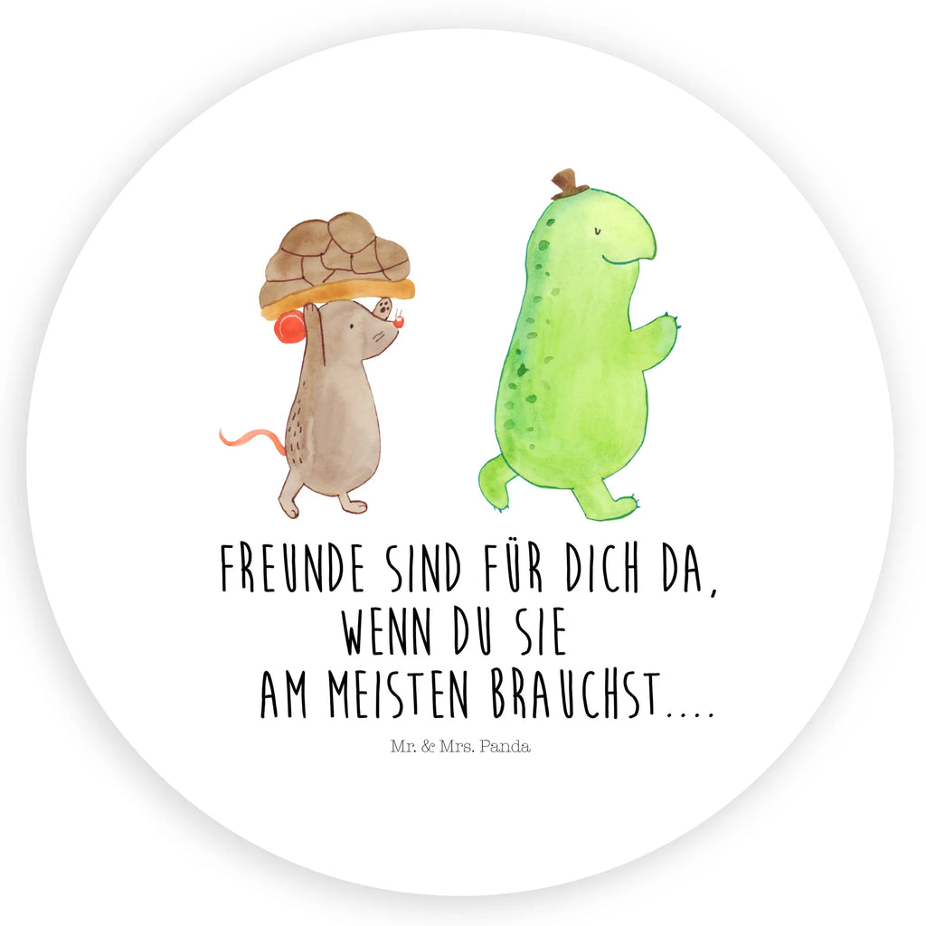 Rund Aufkleber Schildkröte & Maus Sticker, Aufkleber, Etikett, Schildkröte, Maus, Freunde, Freundinnen, beste Freunde, beste Freundinnen