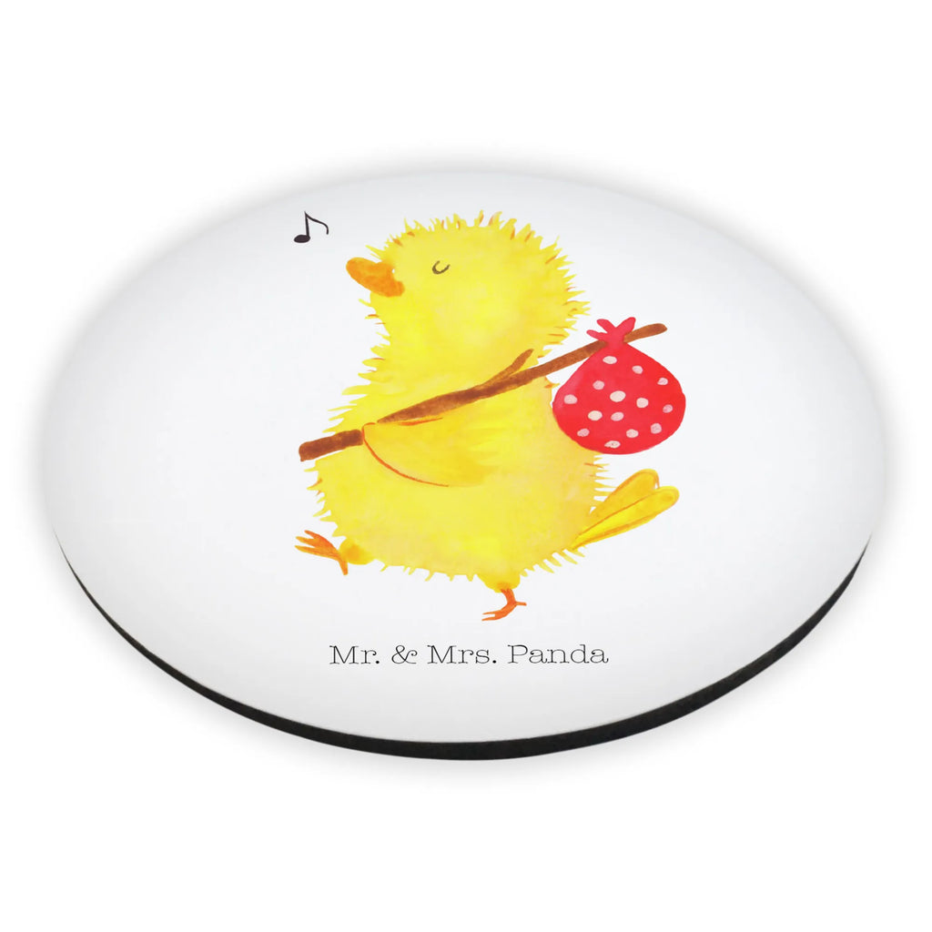 Rund Magnet Küken Wanderer Kühlschrankmagnet, Pinnwandmagnet, Souvenir Magnet, Motivmagnete, Dekomagnet, Whiteboard Magnet, Notiz Magnet, Kühlschrank Dekoration, Ostern, Osterhase, Ostergeschenke, Osternest, Osterdeko, Geschenke zu Ostern, Ostern Geschenk, Ostergeschenke Kinder, Ostern Kinder, Küken, Osterei, Ostereier, Ei, Frühlingsgefühle, Freude, Grüße, liebe Grüße, Frohe Ostern, Ostergrüße, Flausen, Wunder, Reisen, Weltenbummler, Zeit, Zeitmanagement, Backpacker