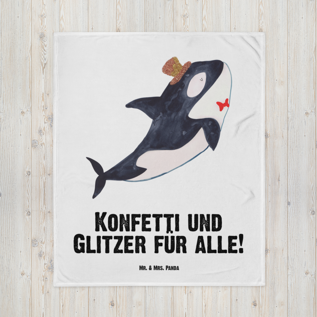 Babydecke Orca Zylinder Babydecke, Babygeschenk, Geschenk Geburt, Babyecke Kuscheldecke, Krabbeldecke, Meerestiere, Meer, Urlaub, Narwal, Glitter, Konfetti, Glitzer, Geburtstag, Feier, Fete, Fest, Glückwunsch, Orca