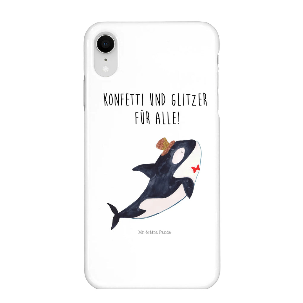 Handyhülle Orca Zylinder Handyhülle, Handycover, Cover, Handy, Hülle, Iphone 10, Iphone X, Meerestiere, Meer, Urlaub, Narwal, Glitter, Konfetti, Glitzer, Geburtstag, Feier, Fete, Fest, Glückwunsch, Orca