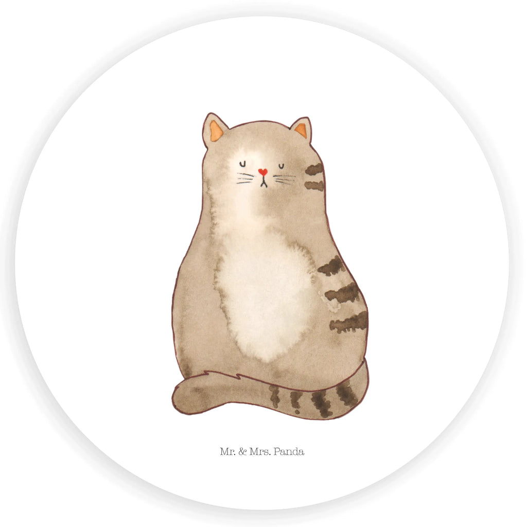 Rund Aufkleber Katze sitzend Sticker, Aufkleber, Etikett, Katze, Katzenmotiv, Katzenfan, Katzendeko, Katzenfreund, Katzenliebhaber, Katzenprodukte, Katzenartikel, Katzenaccessoires, Katzensouvenirs, Katzenliebhaberprodukte, Katzenmotive, Katzen, Kater, Mietze, Cat, Cats, Katzenhalter, Katzenbesitzerin, Haustier, Katzenliebe, Lebensinhalt, Liebe, Mittelpunkt, Familie