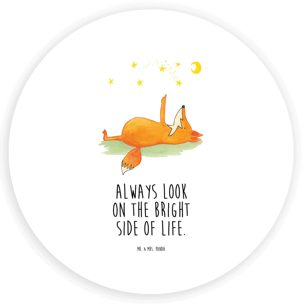 Rund Aufkleber Fuchs Sterne Sticker, Aufkleber, Etikett, Fuchs, Füchse, tröstende Worte, Spruch positiv, Spruch schön, Romantik, Always Look on the Bright Side of Life