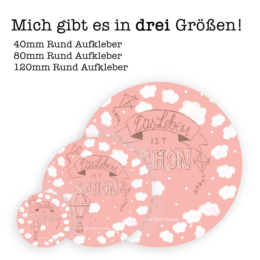 Rund Aufkleber Heißluftballon Leben Sticker, Aufkleber, Etikett, Kinder, rund, Blumen Deko, Frühlings Deko, Sommer Deko, Dekoration, positive Botschaft, Naturliebhaber, Outdoor, Natur, Abenteuer, Heißluftballon, Leben, Das Leben ist schön, Spruch Leben, Zitat, Inspiration, erleben, glücklich sein, Deko Haus