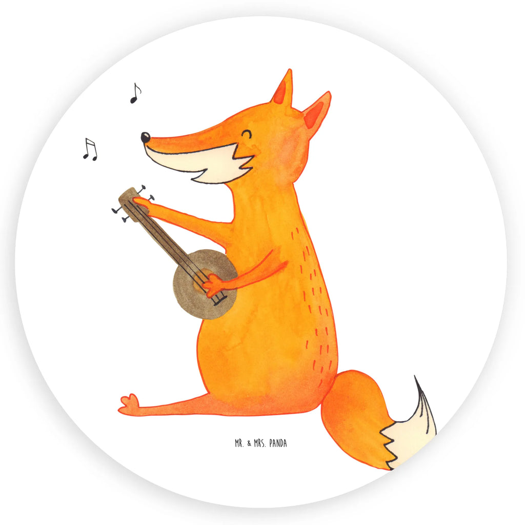 Rund Aufkleber Fuchs Gitarre Sticker, Aufkleber, Etikett, Fuchs, Füchse, Geschenk Musiker, Musik Spruch, Musikerin, Sänger, Sängerin, Gitarre