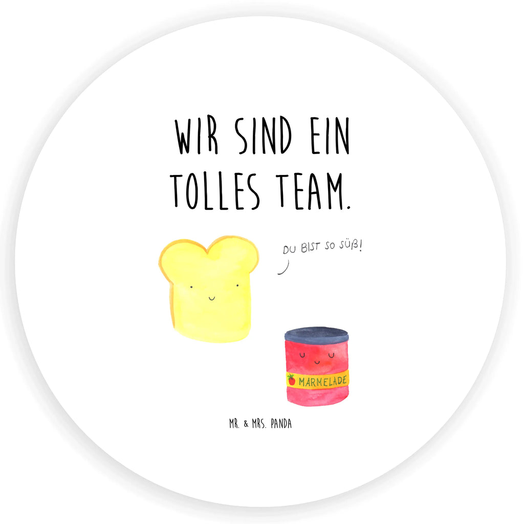 Rund Aufkleber Toast & Marmelade Sticker, Aufkleber, Etikett, Tiermotive, Gute Laune, lustige Sprüche, Tiere, Toast, Marmelade, Dreamteam, süße Postkarte, süß, Küche Deko, Küche Spruch, Frühstück Einladung, Brot, Toastbrot