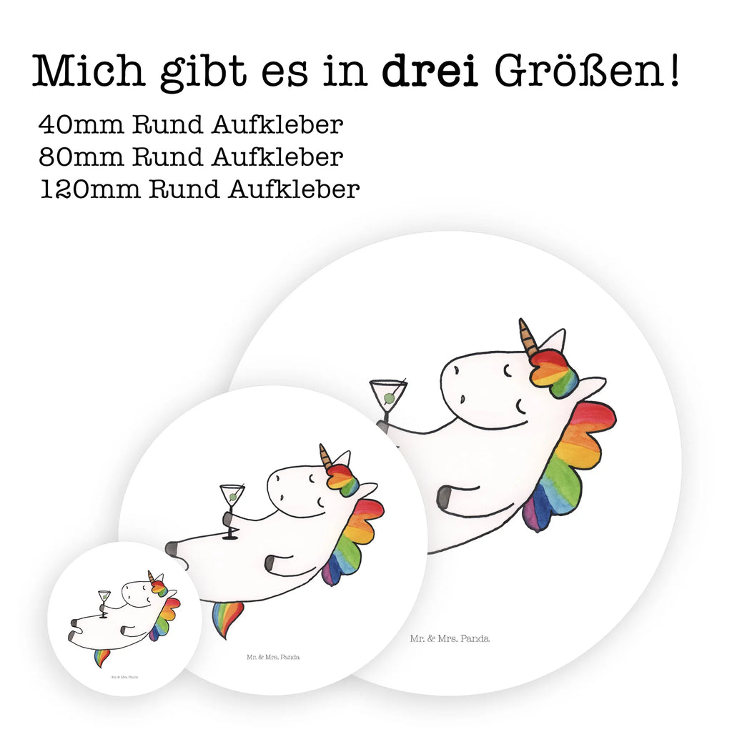 Rund Aufkleber Einhorn Cocktail Sticker, Aufkleber, Etikett, Einhorn, Einhörner, Einhorn Deko, Pegasus, Unicorn, Party, Spaß, Feiern, Caipirinha, Rum, Cuba Libre, Sekt, Freundin, Geburtstag, lustig, witzig, Spruch, Glitzer