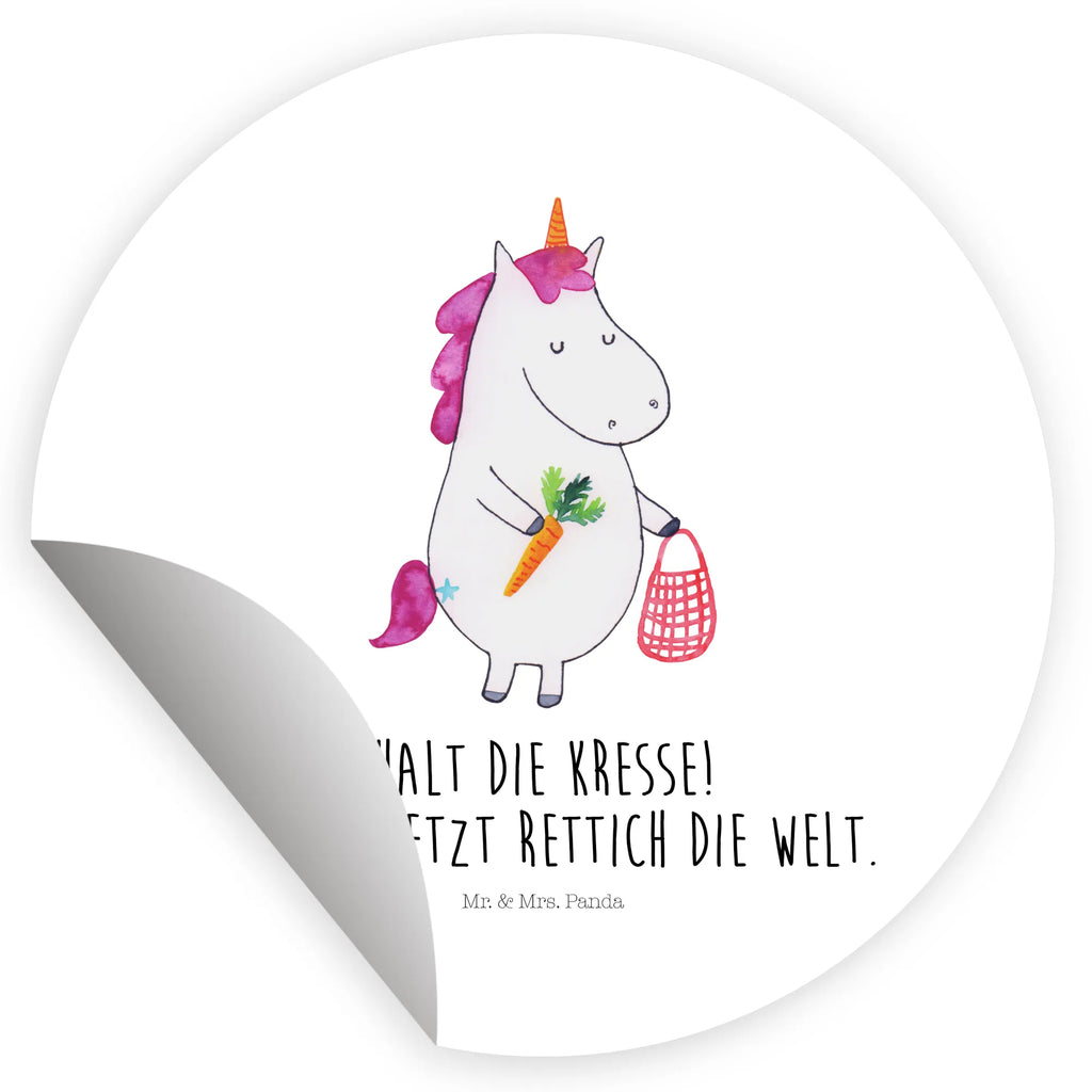 Rund Aufkleber Einhorn Gemüse Sticker, Aufkleber, Etikett, Einhorn, Einhörner, Einhorn Deko, Pegasus, Unicorn, Biomarkt, Gemüse, Wochenmarkt