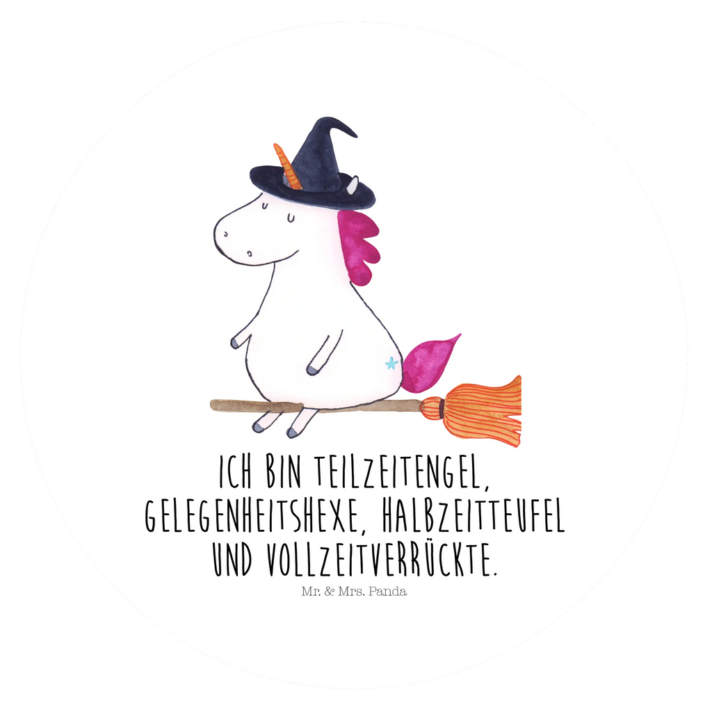 Rund Aufkleber Einhorn Hexe Sticker, Aufkleber, Etikett, Einhorn, Einhörner, Einhorn Deko, Pegasus, Unicorn, Frau, Ehefrau, Hexe, Teufel, Engel, Verrückte, Freundin, Leben, Zicke