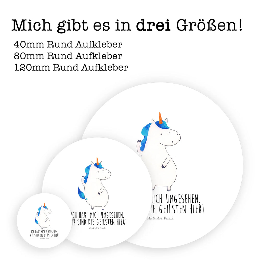 Rund Aufkleber Einhorn Mann Sticker, Aufkleber, Etikett, Einhorn, Einhörner, Einhorn Deko, Unicorn, cool, Mann, Freundin, Familie, bester Freund, BFF, Party, hübsch, beste