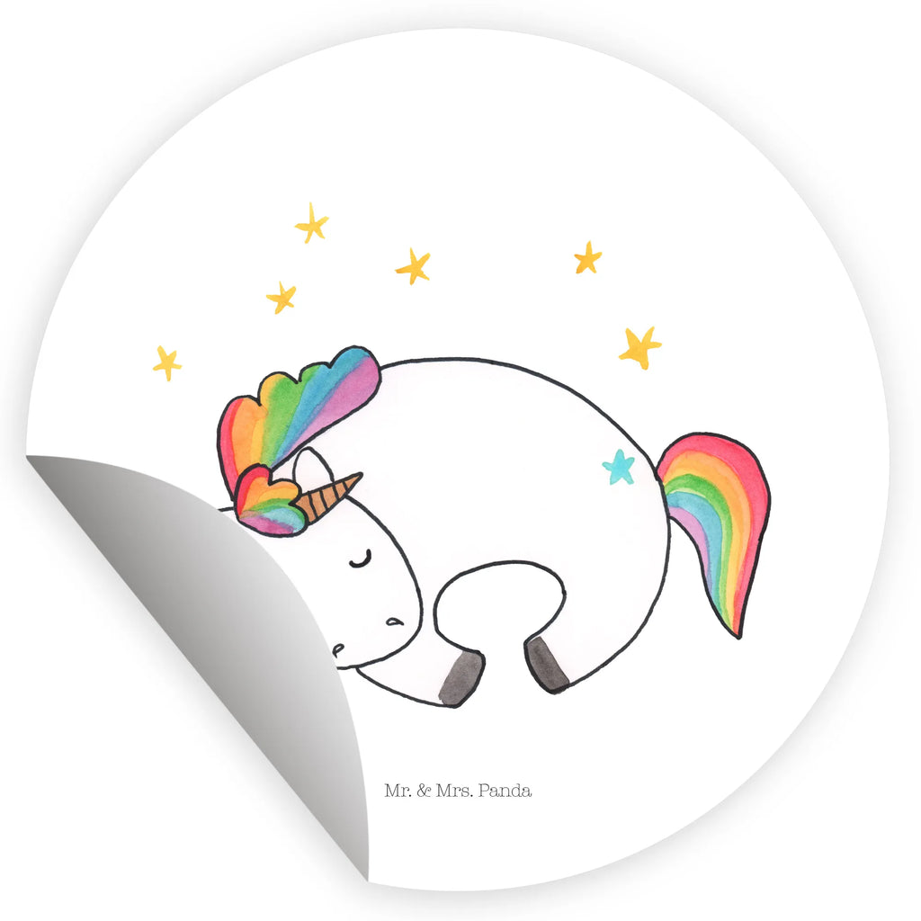 Rund Aufkleber Einhorn Nacht Sticker, Aufkleber, Etikett, Einhorn, Einhörner, Einhorn Deko, Pegasus, Unicorn, Träume, Traum, unicorn, Realität, Menschen, Geschenk, Ruhe, Freundin