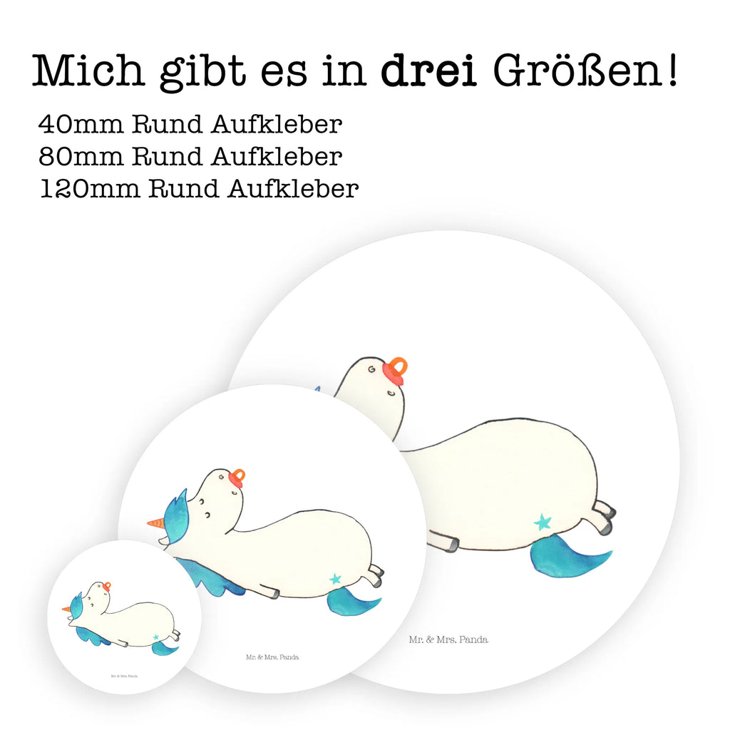 Rund Aufkleber Einhorn Schnullie Sticker, Aufkleber, Etikett, Einhorn, Einhörner, Einhorn Deko, Pegasus, Unicorn, Baby, Kleinkind, Geburt, Geburtstag, Säugling, Schnuller, Geschenk Geburt, Mutter, Mama