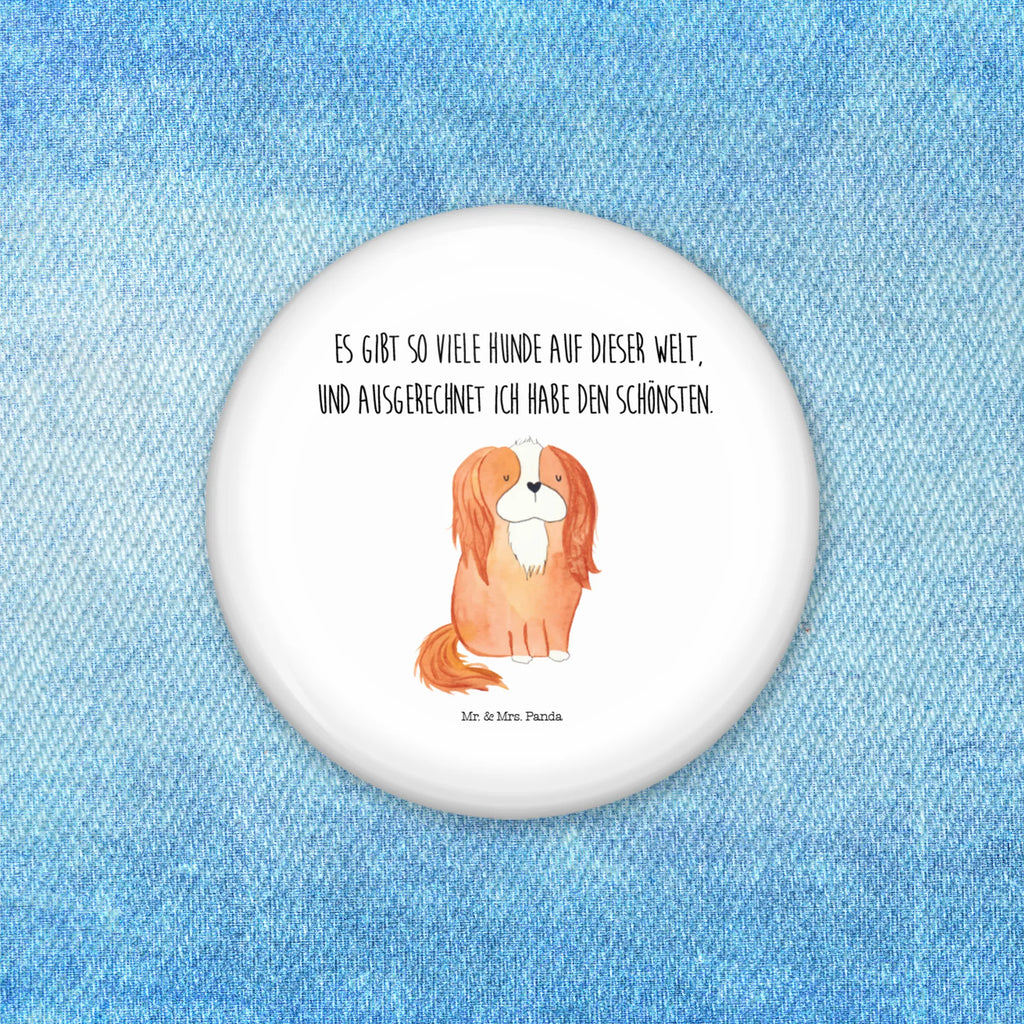 Button Cavalier King Charles Spaniel 50mm Button, Button, Pin, Anstecknadel, Hund, Hundemotiv, Haustier, Hunderasse, Tierliebhaber, Hundebesitzer, Sprüche, Cavalier King Charles Spaniel, Cockerspaniel, Spaniel, Spruch, schönster Hund