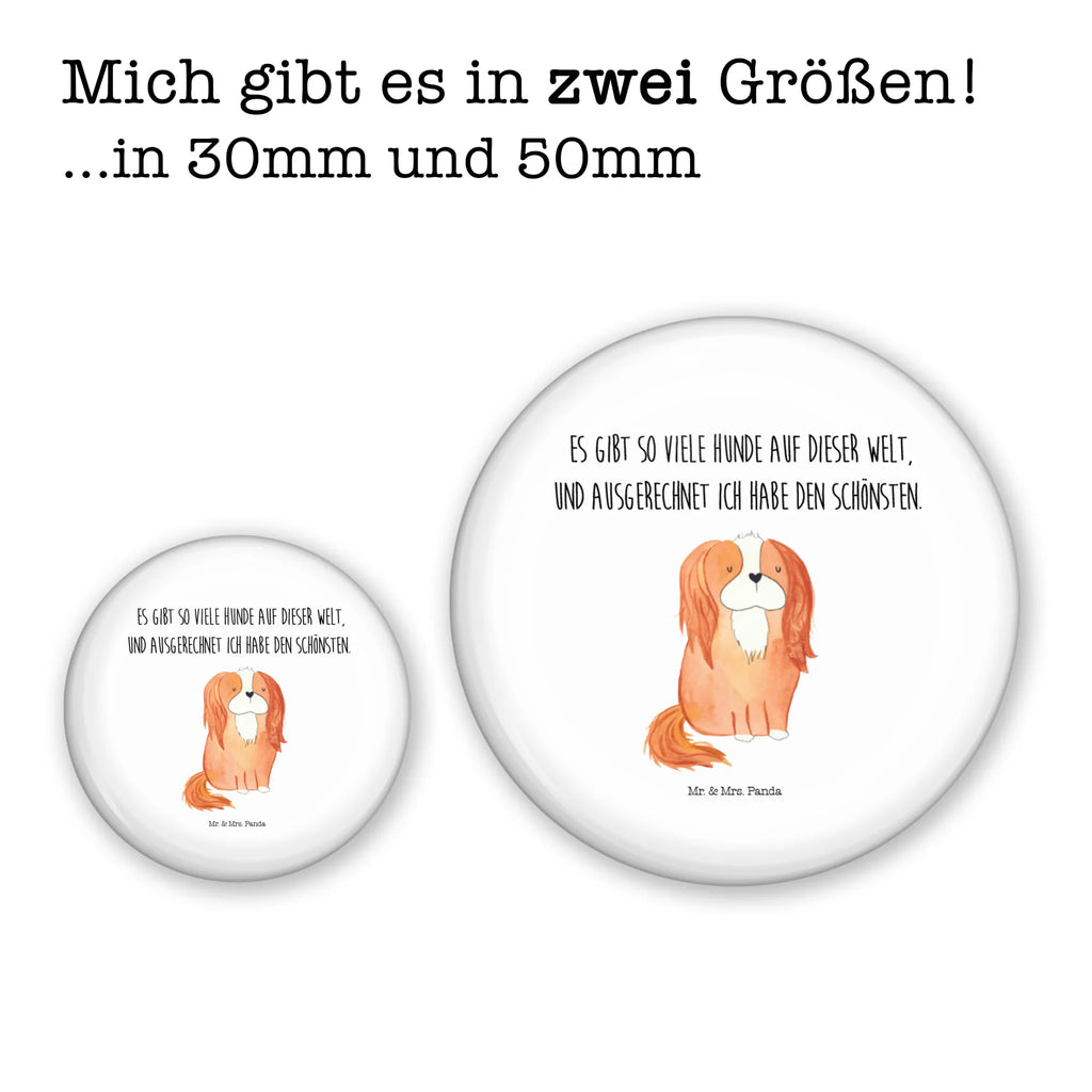 Button Cavalier King Charles Spaniel 50mm Button, Button, Pin, Anstecknadel, Hund, Hundemotiv, Haustier, Hunderasse, Tierliebhaber, Hundebesitzer, Sprüche, Cavalier King Charles Spaniel, Cockerspaniel, Spaniel, Spruch, schönster Hund