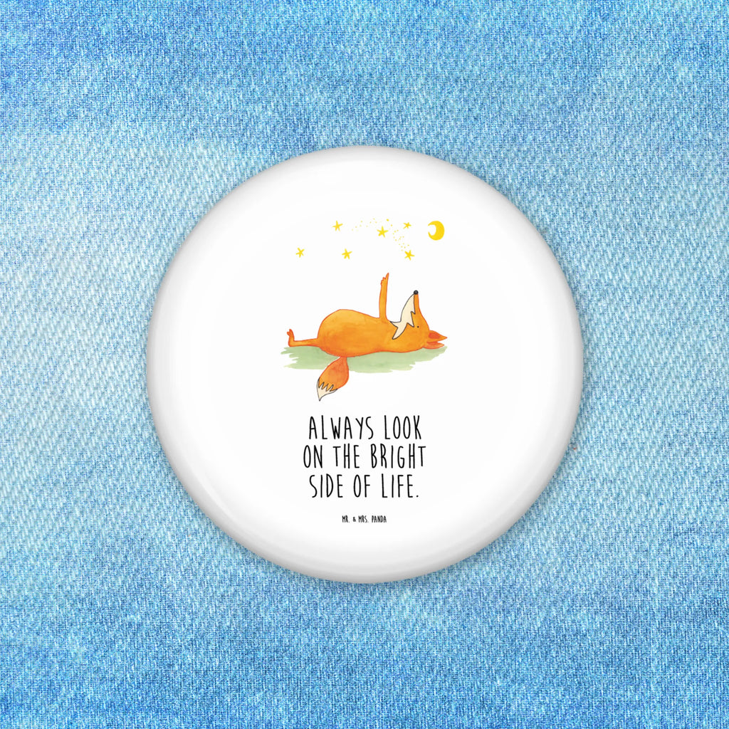 Button Fuchs Sterne 50mm Button, Button, Pin, Anstecknadel, Fuchs, Füchse, tröstende Worte, Spruch positiv, Spruch schön, Romantik, Always Look on the Bright Side of Life