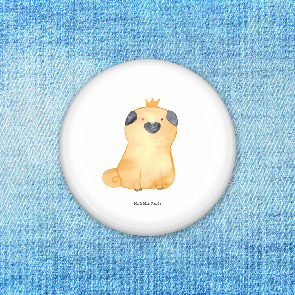 Button Mops Krone 50mm Button, Button, Pin, Anstecknadel, Hund, Hundemotiv, Haustier, Hunderasse, Tierliebhaber, Hundebesitzer, Sprüche, Mops, allergisch, kinderlos, Hausregel, Hundebesitzer. Spruch, lustig