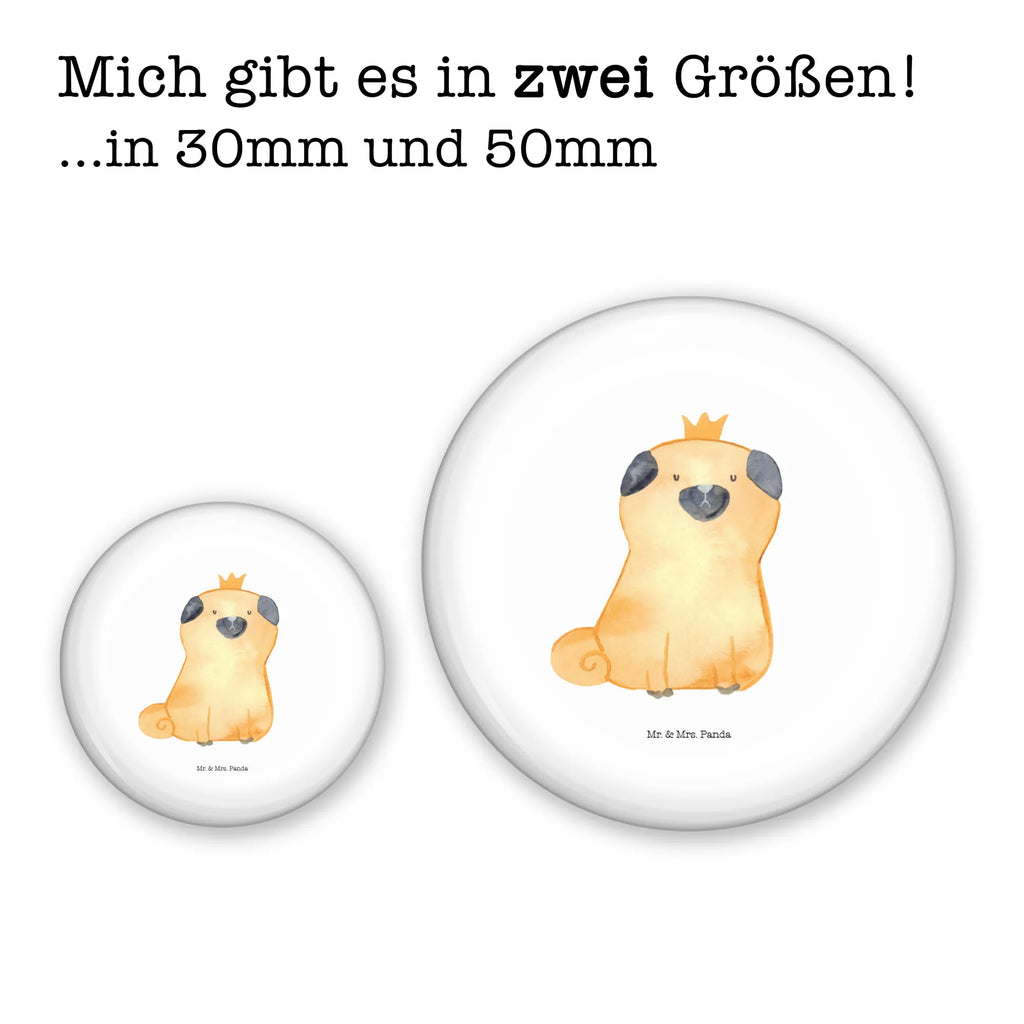 Button Mops Krone 50mm Button, Button, Pin, Anstecknadel, Hund, Hundemotiv, Haustier, Hunderasse, Tierliebhaber, Hundebesitzer, Sprüche, Mops, allergisch, kinderlos, Hausregel, Hundebesitzer. Spruch, lustig