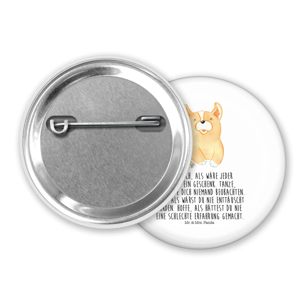 Button Corgie 50mm Button, Button, Pin, Anstecknadel, Hund, Hundemotiv, Haustier, Hunderasse, Tierliebhaber, Hundebesitzer, Sprüche, Corgie, Welsh Corgie Pembroke, britisch, Motivation, Spruch, Hundespruch, Lebensfreude