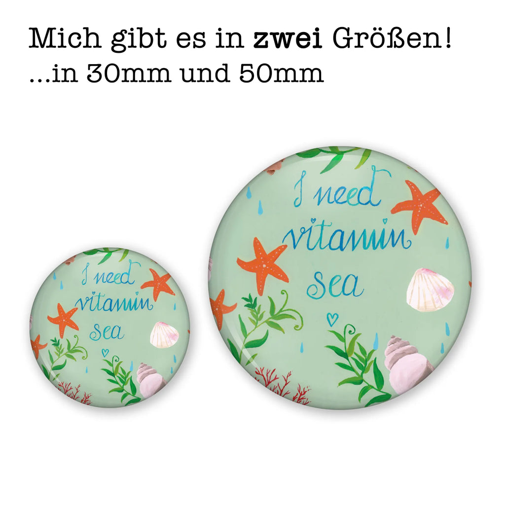 Button Vitamin Sea 50mm Button, Button, Pin, Anstecknadel, Blumen Deko, Frühlings Deko, Sommer Deko, Dekoration, positive Botschaft, Naturliebhaber, Outdoor, Natur, Abenteuer, Vitamin Sea, See, Schwimmen Spruch, Schwimmer Geschenk, Strand Urlaub, Wasserratte Geschenk, Urlaub am Meer