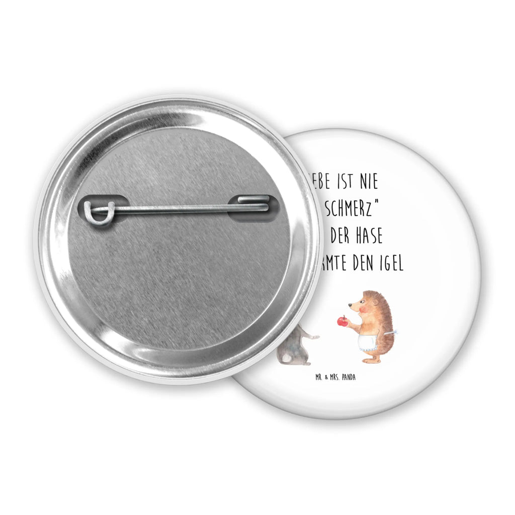 Button Liebe ist nie ohne Schmerz 50mm Button, Button, Pin, Anstecknadel, Tiermotive, Gute Laune, lustige Sprüche, Tiere, Igel und Hase, Igel, Hase, Liebe Spruch, Liebeskummer Geschenk, Herzschmerz, Trösten, Trennungsschmerz, Spruch romantisch