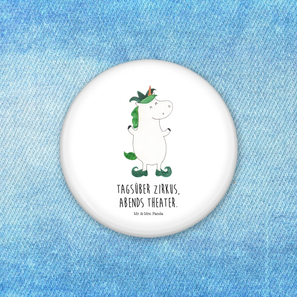 Button Einhorn Joker 50mm Button, Button, Pin, Anstecknadel, Einhorn, Einhörner, Einhorn Deko, Pegasus, Unicorn, Hofnarr, Kasper, Gaukler, Mittelalter