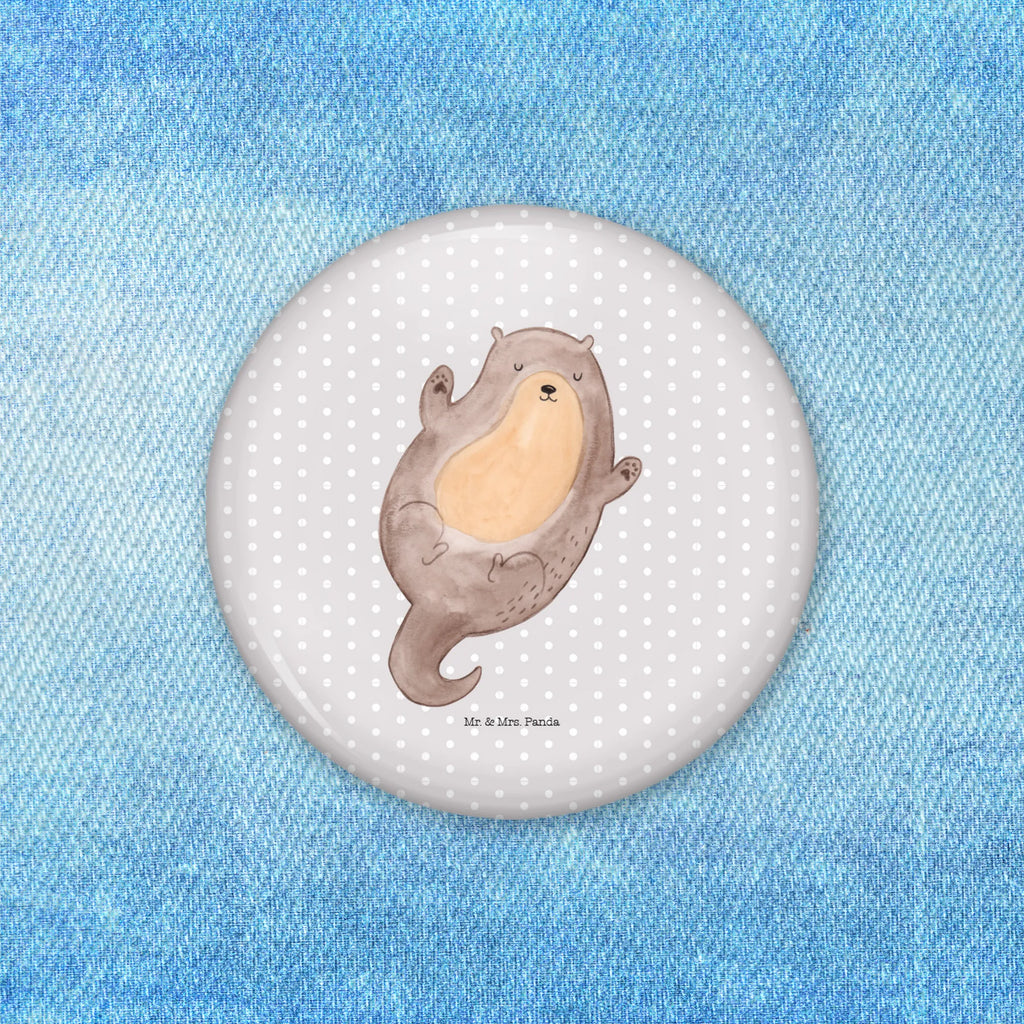 Button Otter Umarmen 50mm Button, Button, Pin, Anstecknadel, Otter, Fischotter, Seeotter, Otter Seeotter See Otter