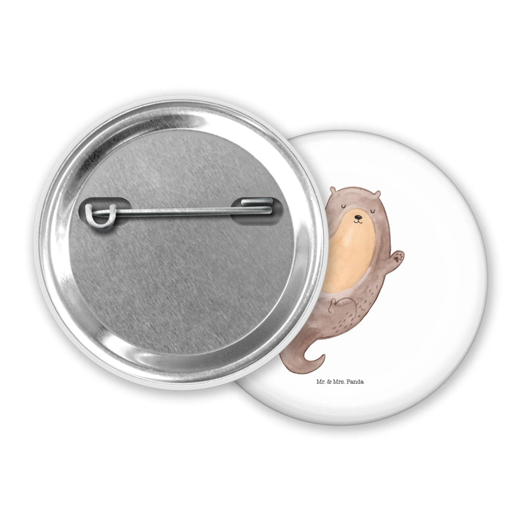 Button Otter Umarmen 50mm Button, Button, Pin, Anstecknadel, Otter, Fischotter, Seeotter, Otter Seeotter See Otter