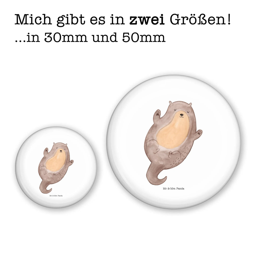 Button Otter Umarmen 50mm Button, Button, Pin, Anstecknadel, Otter, Fischotter, Seeotter, Otter Seeotter See Otter