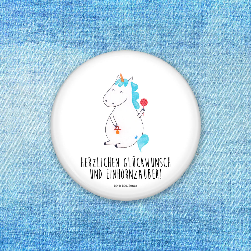 Button Einhorn Baby 50mm Button, Button, Pin, Anstecknadel, Einhorn, Einhörner, Einhorn Deko, Pegasus, Unicorn, Mutter, Geburt, Geburtstag, erstes Kind, Baby, Babyglück, Nachwuchs, Eltern, Party, Kind, Schnuller