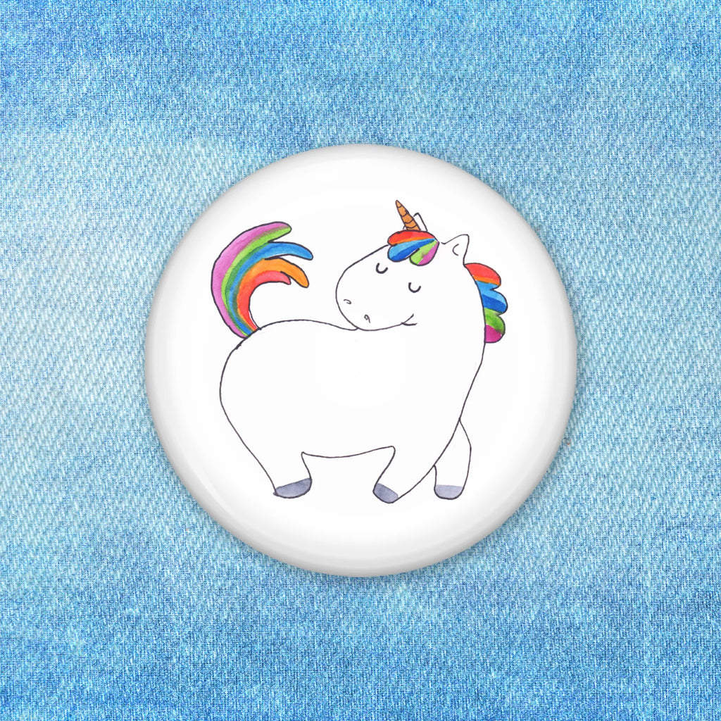 Button Einhorn stolzierend 50mm Button, Button, Pin, Anstecknadel, Einhorn, Einhörner, Einhorn Deko, Pegasus, Unicorn, stolz, anders, bunt, Pferd, Reiter, Reiten, Freundin, Geschenk