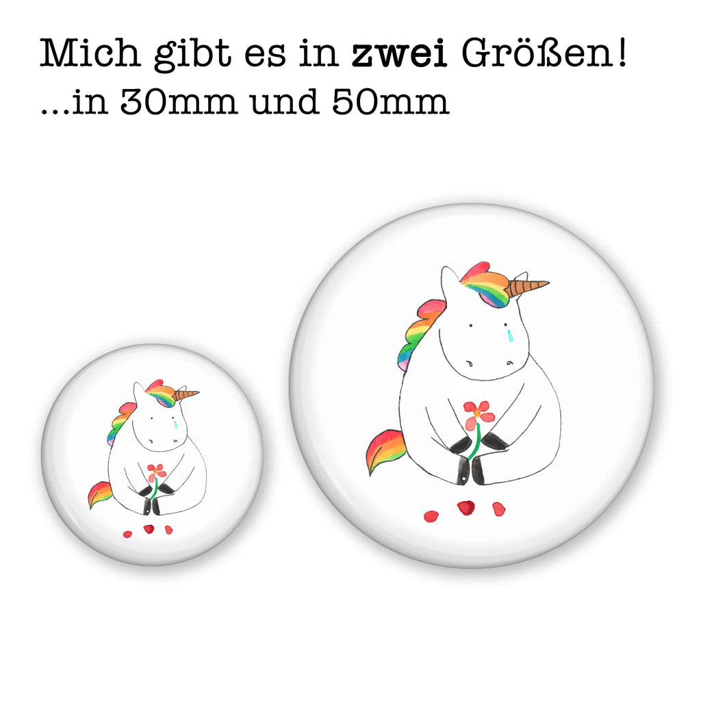 Button Einhorn Traurig 50mm Button, Button, Pin, Anstecknadel, Einhorn, Einhörner, Einhorn Deko, Pegasus, Unicorn, Glitzer, Trösten. Freundschaft, Freunde, Liebe, Trauer, Grußkarte, Blume