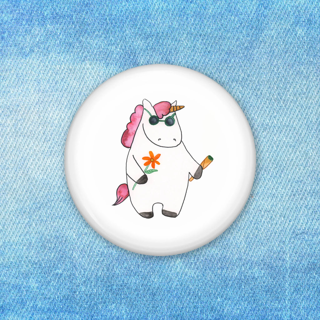 Button Einhorn Woodstock 50mm Button, Button, Pin, Anstecknadel, Einhorn, Einhörner, Einhorn Deko, Pegasus, Unicorn, Kiffen, Joint, Zigarette, Alkohol, Party, Spaß. lustig, witzig, Woodstock