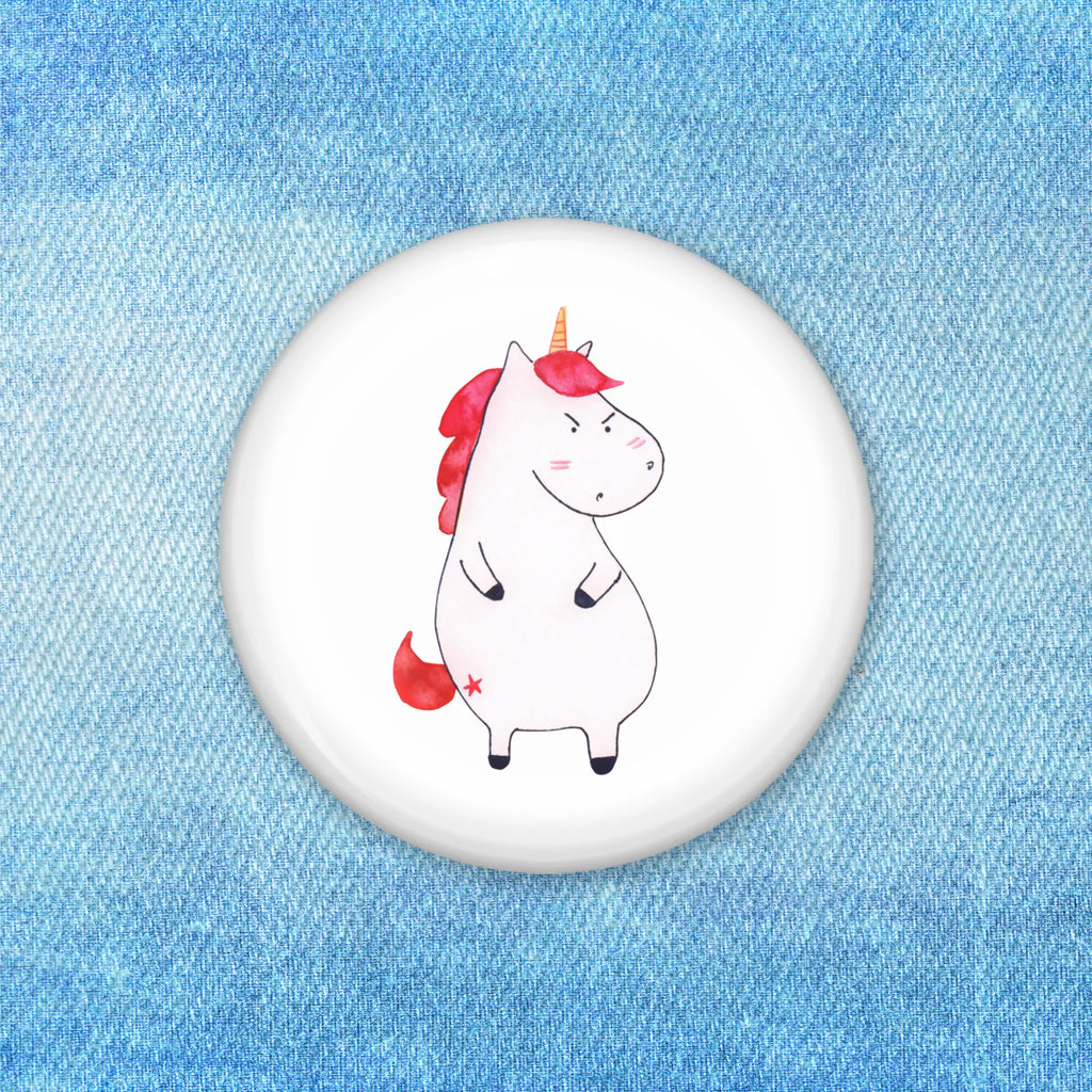 Button Einhorn wütend 50mm Button, Button, Pin, Anstecknadel, Einhorn, Einhörner, Einhorn Deko, Pegasus, Unicorn, Realität, Ansage, lustlos, nein, Büro, Arbeit, wütend, dumme Fragen, lustig, Spaß, Geschenk