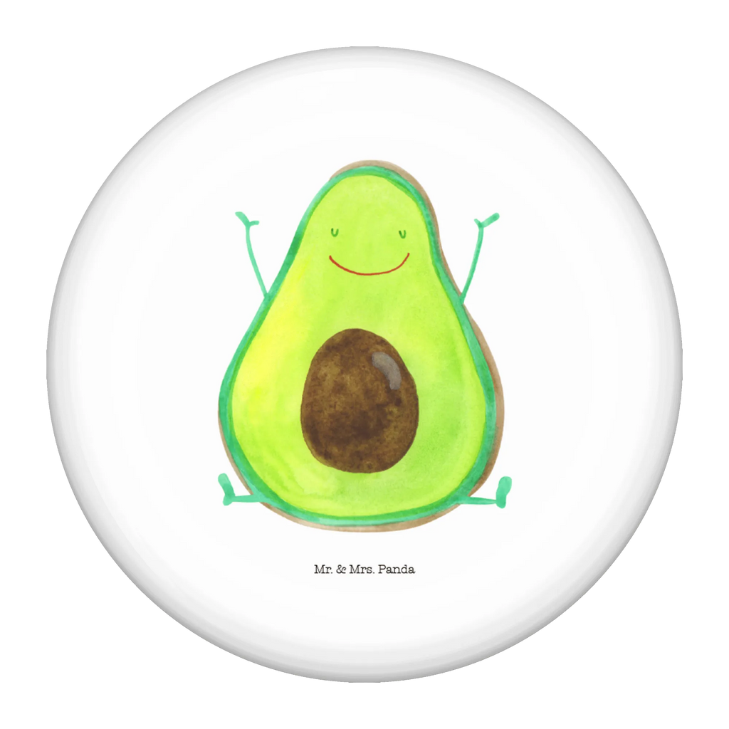 Button Avocado Happy 50mm Button, Button, Pin, Anstecknadel, Avocado, Veggie, Vegan, Gesund, Chaos