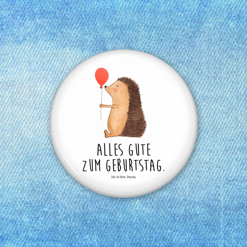 Button Igel mit Luftballon 50mm Button, Button, Pin, Anstecknadel, Tiermotive, Gute Laune, lustige Sprüche, Tiere, Igel, Geburtstag, Herzlichen Glückwunsch, Glückwunsch, Geburtstagskind, Ballon, Happy Birthday