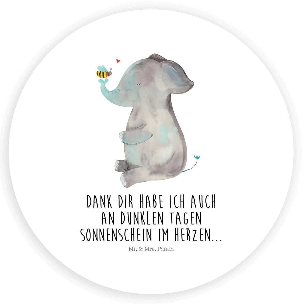 Rund Aufkleber Elefant & Biene Sticker, Aufkleber, Etikett, Tiermotive, Gute Laune, lustige Sprüche, Tiere, Elefant, Biene, Liebe, Liebesbeweis, Jahrestag, Liebesgeschenk, Heiratsantrag, Hochzeitsgeschenk, Liebesspruch