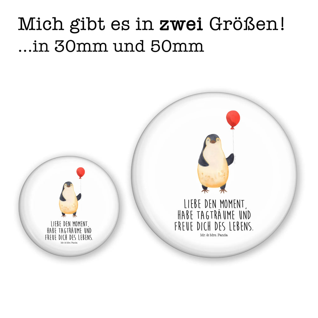 Button Pinguin Luftballon 50mm Button, Button, Pin, Anstecknadel, Pinguin, Pinguine, Luftballon, Tagträume, Lebenslust, Geschenk Freundin, Geschenkidee, beste Freundin, Motivation, Neustart, neues Leben, Liebe, Glück