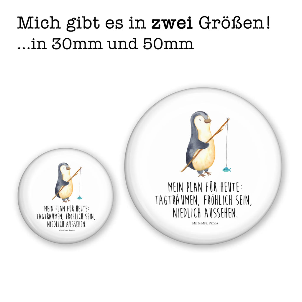 Button Pinguin Angler 50mm Button, Button, Pin, Anstecknadel, Pinguin, Pinguine, Angeln, Angler, Tagträume, Hobby, Plan, Planer, Tagesplan, Neustart, Motivation, Geschenk, Freundinnen, Geschenkidee, Urlaub, Wochenende