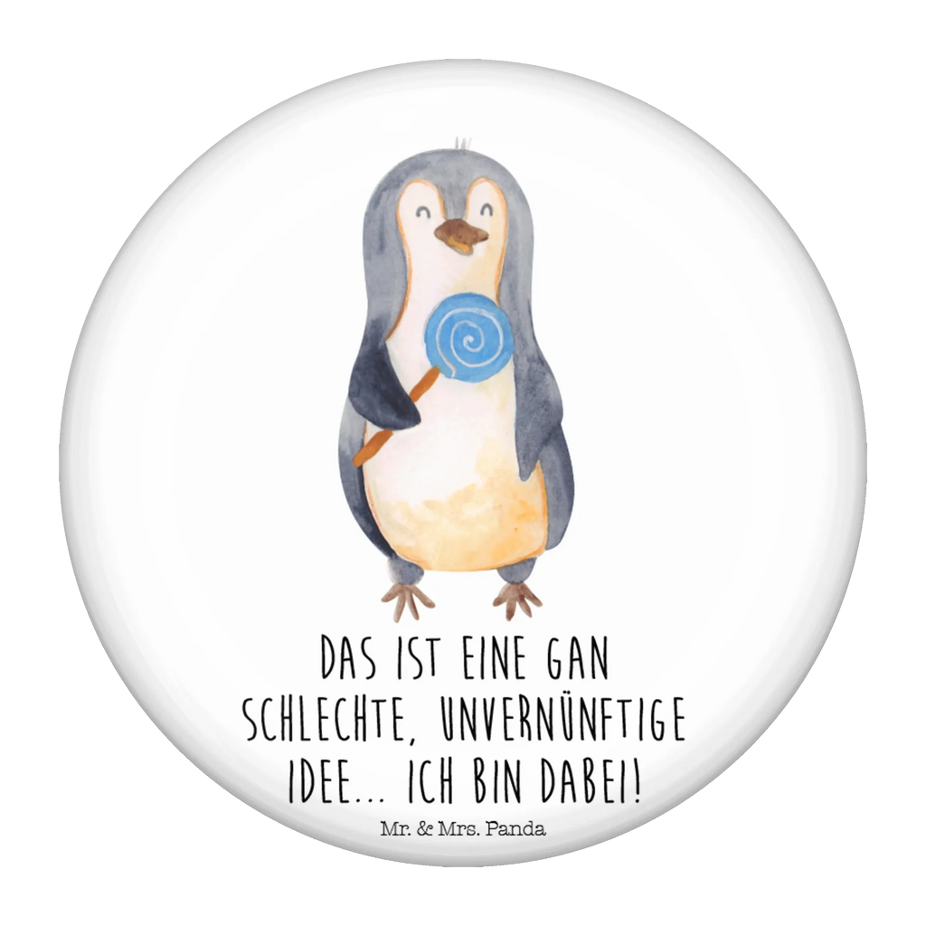 Button Pinguin Lolli 50mm Button, Button, Pin, Anstecknadel, Pinguin, Pinguine, Lolli, Süßigkeiten, Blödsinn, Spruch, Rebell, Gauner, Ganove, Rabauke