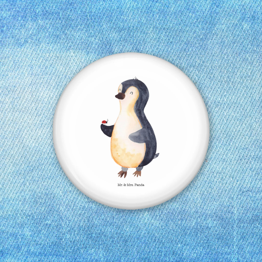 Button Pinguin Marienkäfer 50mm Button, Button, Pin, Anstecknadel, Pinguin, Pinguine, Marienkäfer, Liebe, Wunder, Glück, Freude, Lebensfreude