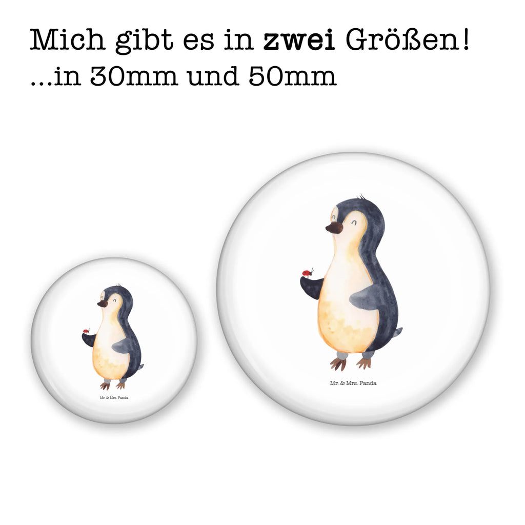 Button Pinguin Marienkäfer 50mm Button, Button, Pin, Anstecknadel, Pinguin, Pinguine, Marienkäfer, Liebe, Wunder, Glück, Freude, Lebensfreude