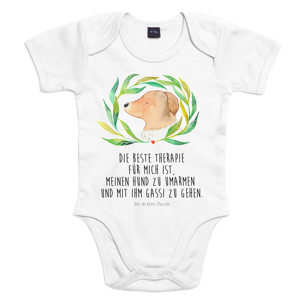 Organic Baby Body Hund Blumen Babykleidung, Babystrampler, Strampler, Wickelbody, Baby Erstausstattung, Junge, Mädchen, Hund, Hundemotiv, Haustier, Hunderasse, Tierliebhaber, Hundebesitzer, Sprüche, Ranke, Therapie, Selbsttherapie, Hundeliebe, Hundeglück, Hunde