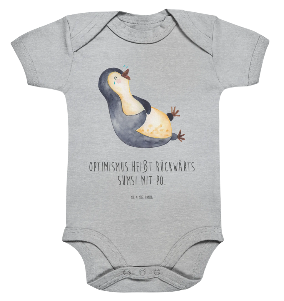 Organic Baby Body Pinguin Lachen Babykleidung, Babystrampler, Strampler, Wickelbody, Baby Erstausstattung, Junge, Mädchen, Pinguin, Pinguine, lustiger Spruch, Optimismus, Fröhlich, Lachen, Humor, Fröhlichkeit