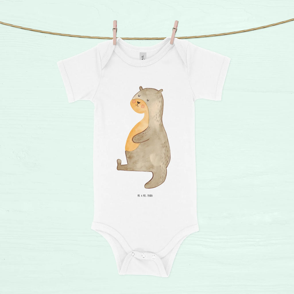 Organic Baby Body Otter Bauch Babykleidung, Babystrampler, Strampler, Wickelbody, Baby Erstausstattung, Junge, Mädchen, Otter, Fischotter, Seeotter, Otter Seeotter See Otter