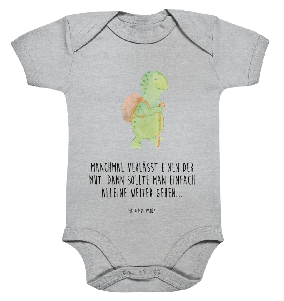 Organic Baby Body Schildkröte Wanderer Babykleidung, Babystrampler, Strampler, Wickelbody, Baby Erstausstattung, Junge, Mädchen, Schildkröte, Schildkröten, Motivation, Motivationsspruch, Motivationssprüche, Neuanfang